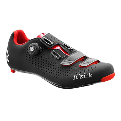 Fizik R4B Rennradschuhe Herren schwarz/rot Größe 44 2017 Mountainbike-Schuhe