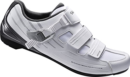 Shimano Fahrradschuhe Rennradschuhe SH-RP3W GR. 40 SPD-SL Klett-/Ratschenv., Unisex-Erwachsene Radsportschuhe – Mountainbike, Weiß (White), 40 EU