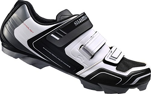 Shimano Fahrradschuhe MTB Radschuhe SH-XC31W GR. 44 SPD 3 Klettverschl., Unisex-Erwachsene Radsportschuhe – Rennrad, Weiß (White), 44 EU