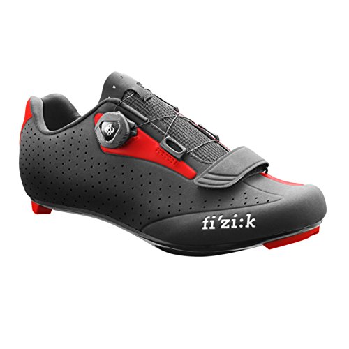 Fizik R5B Rennradschuhe Herren schwarz/rot Größe 45 2017 Mountainbike-Schuhe