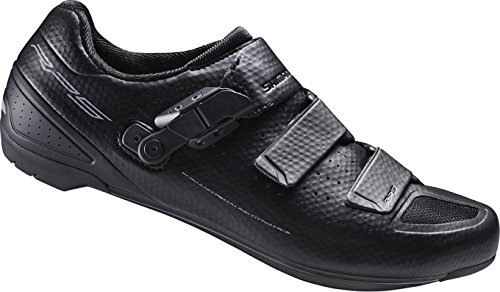 Shimano Fahrradschuhe Rennradschuhe SH-RP5L GR. 45 SPD-SL Klett-/Ratschenv., Unisex-Erwachsene Radsportschuhe – Rennrad, Schwarz (Black), 45 EU