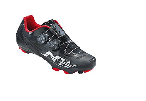 NORTHWAVE BLAZE PLUS Rennradschuh Schuhe SPD black-white-red, Größe:Gr. 45