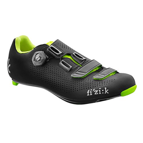 Fizik R4B Rennradschuhe Herren schwarz/gelb Größe 44 2017 Mountainbike-Schuhe