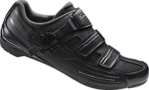 Shimano Fahrradschuhe Rennradschuhe SH-RP3L GR. 43 SPD-SL Klett-/Ratschenv., Unisex-Erwachsene Radsportschuhe – Rennrad, Schwarz (Black), 43 EU